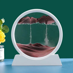 3D Moving Sand Art Hourglass for Home Decor Gift