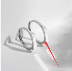 S925 Sterling Silver Hidden Heart Ring