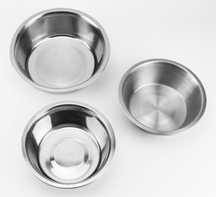 Stainless Steel Thick Round Pet Bowl for Cats and Dogs