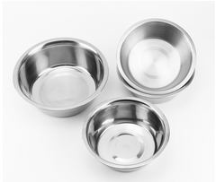 Stainless Steel Thick Round Pet Bowl for Cats and Dogs
