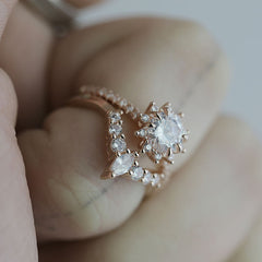 Sunflower Zircon Ring