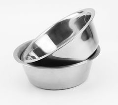 Stainless Steel Thick Round Pet Bowl for Cats and Dogs