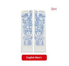 Meridian Socks Acupoint Massage Label Socks English Version