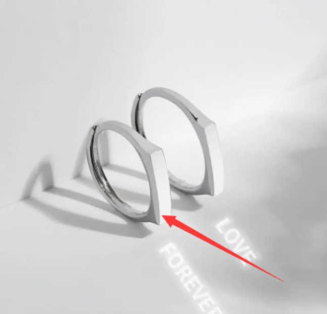 S925 Sterling Silver Hidden Heart Ring