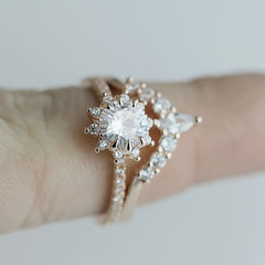 Sunflower Zircon Ring