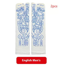 Meridian Socks Acupoint Massage Label Socks English Version