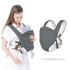 MIAO PAW Baby Sling CarrierBaby Carrier Newborn to Toddler Adjustable Breathable Carrier Infant Hip Seat Carrier for Toddler Sling Nursing Sling Wrap Carries 7-45 Lbs Grey