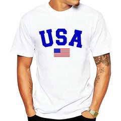 Men's 3D Digital Print T-Shirt for Independence Day