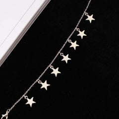 Glowing Blue Star Tassel Ankle Bracelet & Accessories
