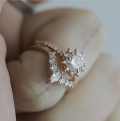 Sunflower Zircon Ring