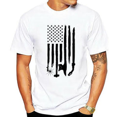 Men's 3D Digital Print T-Shirt for Independence Day