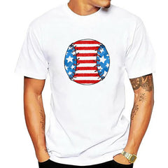 Men's 3D Digital Print T-Shirt for Independence Day