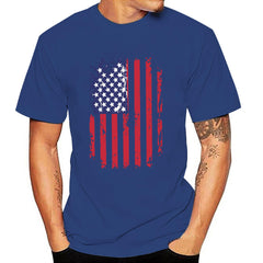 Men's 3D Digital Print T-Shirt for Independence Day