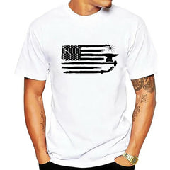 Men's 3D Digital Print T-Shirt for Independence Day