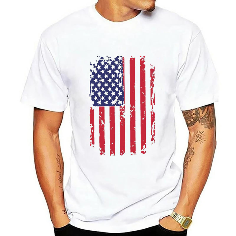 Men's 3D Digital Print T-Shirt for Independence Day